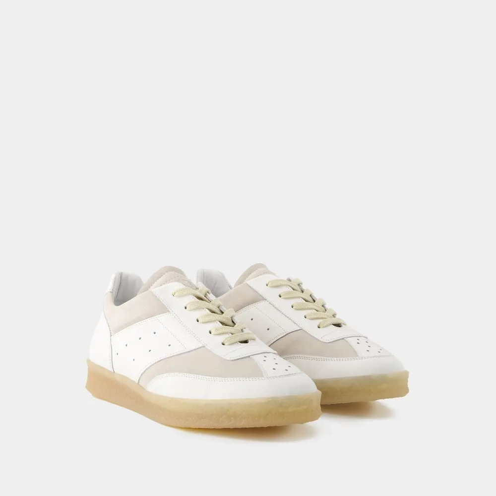 6 Court Sneakers - Leather - White
