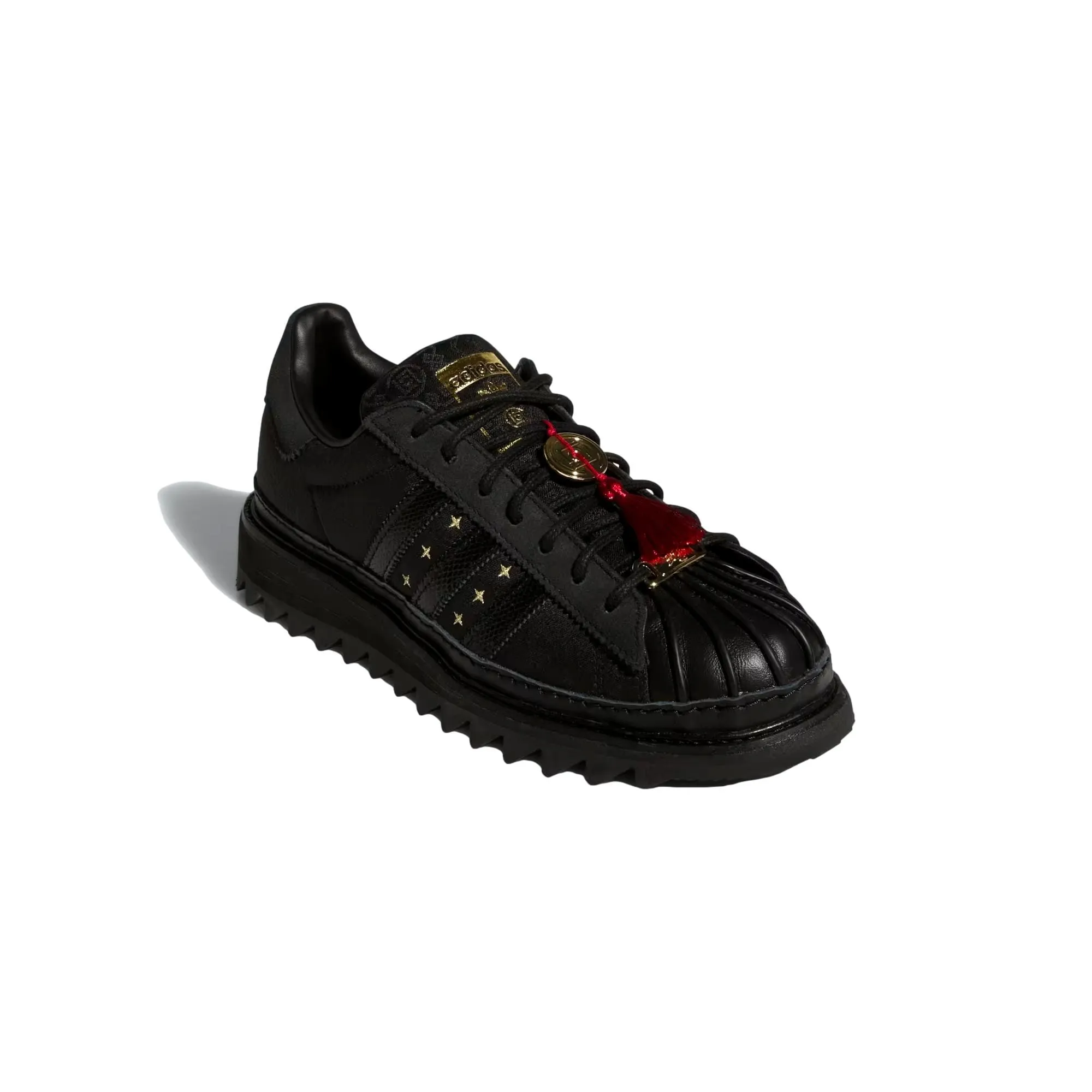 Adidas Clot Superstar LNY Core Black / Carbon / Gold Metallic  JR5114 Men's