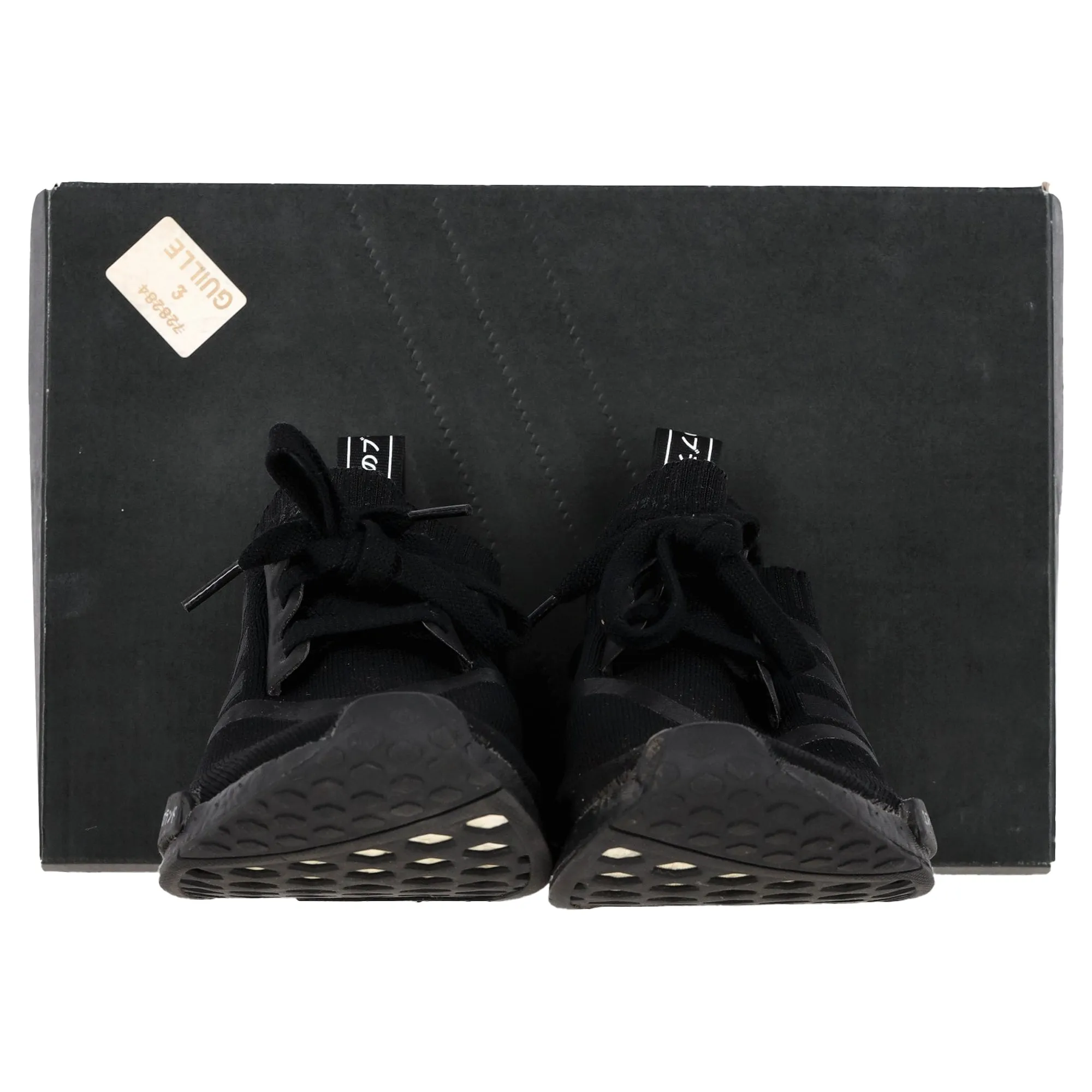 Adidas NMD_R1 Primeknit Japan Triple Black Sneakers in Black Polyester