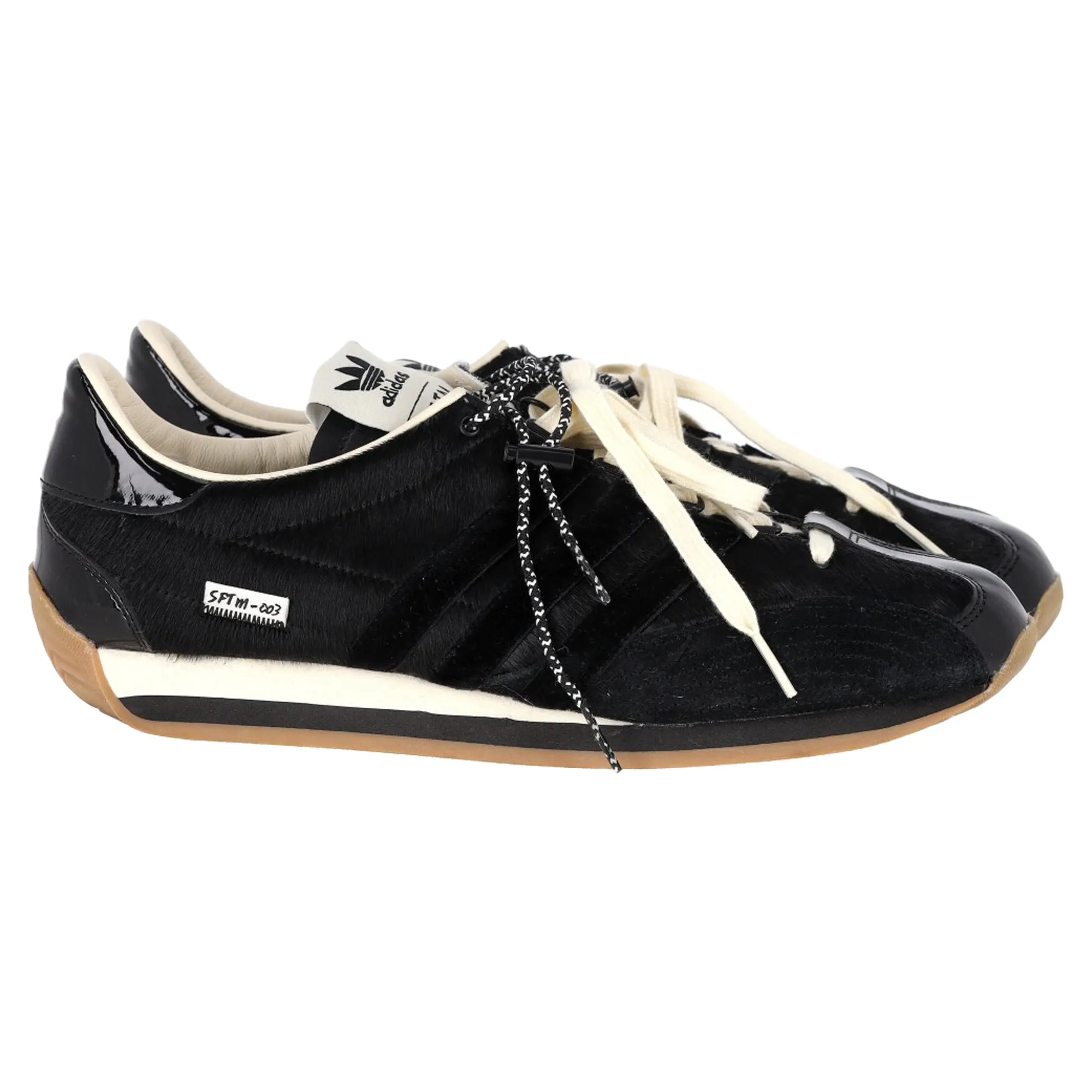 Adidas Originals SFTM Country OG Sneakers in Black Suede