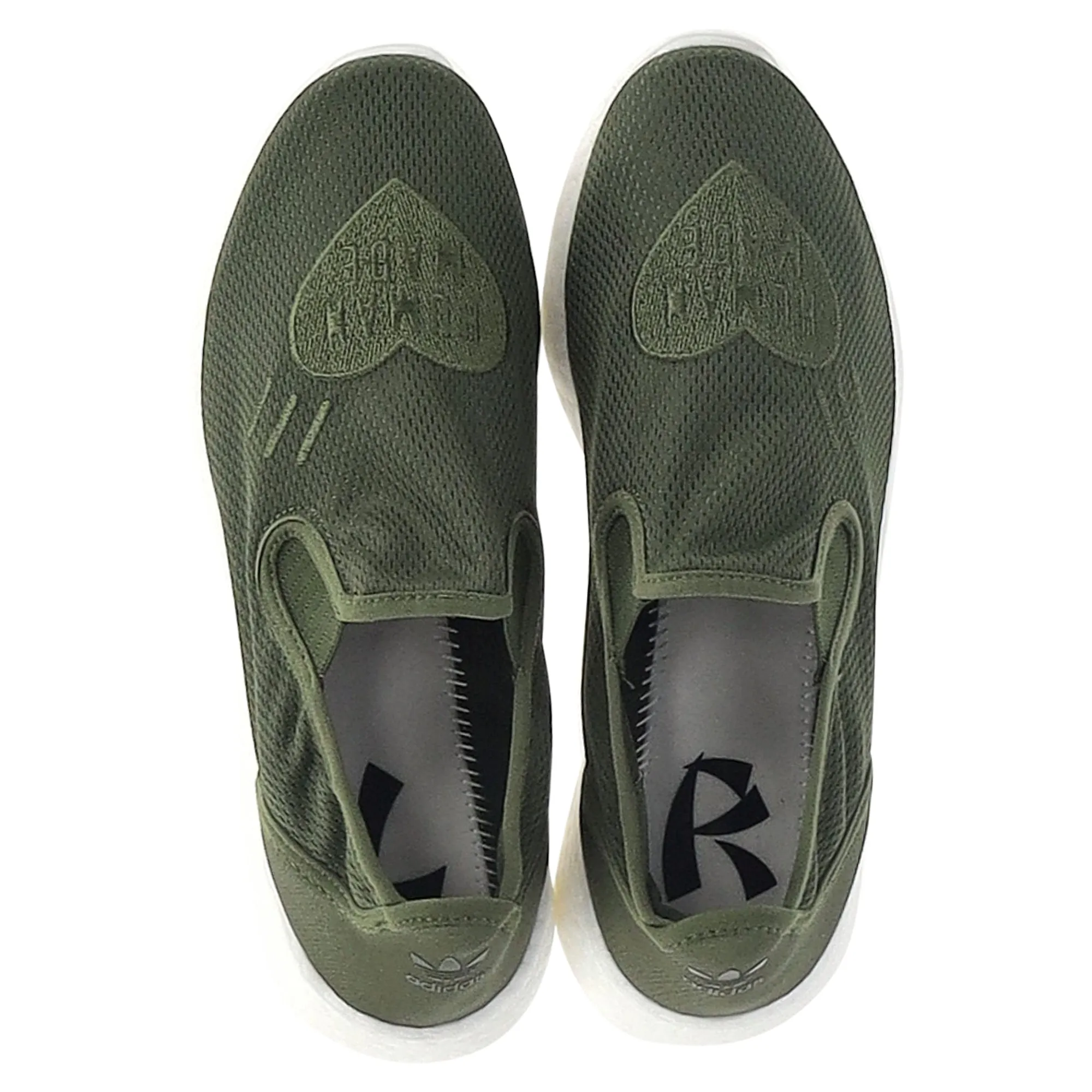 Adidas Originals x Human Made Pure Slip-on in Green Mesh