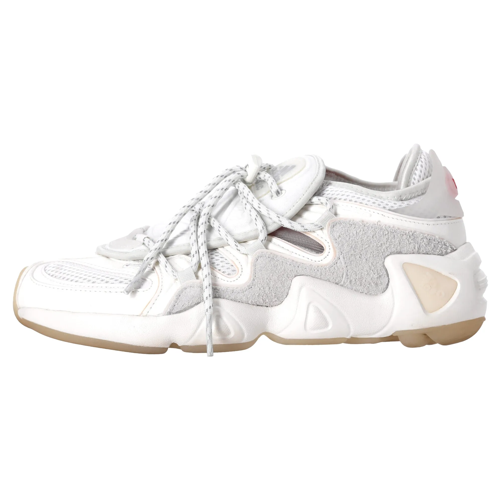 Adidas x 032c FYW S-97 Salvation Sneakers in White Mixed Media