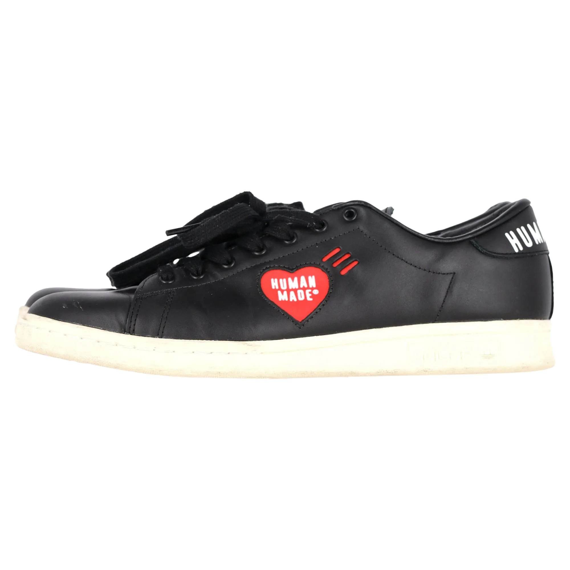 Adidas  x Human Made Stan Smith Low Top Sneakers in Black Leather