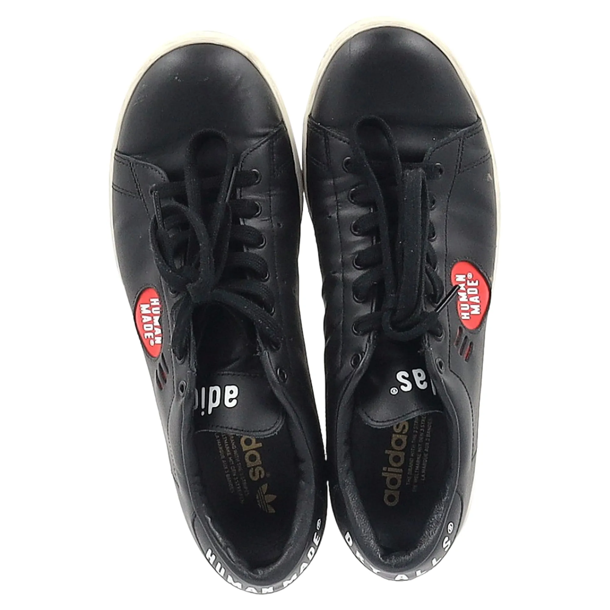 Adidas  x Human Made Stan Smith Low Top Sneakers in Black Leather