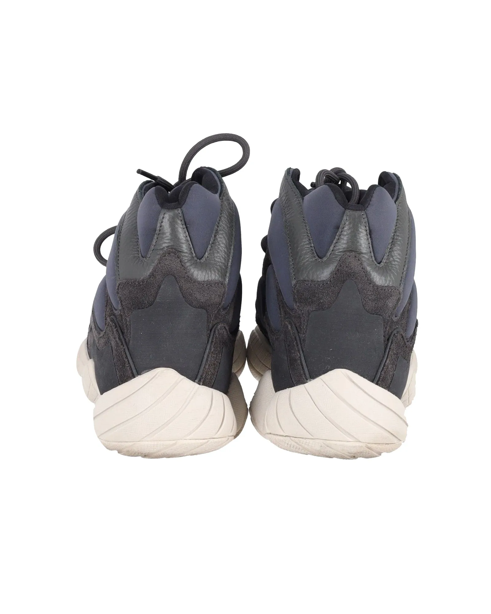 Adidas Yeezy 500 High Slate Sneakers in Navy Blue Synthetic
