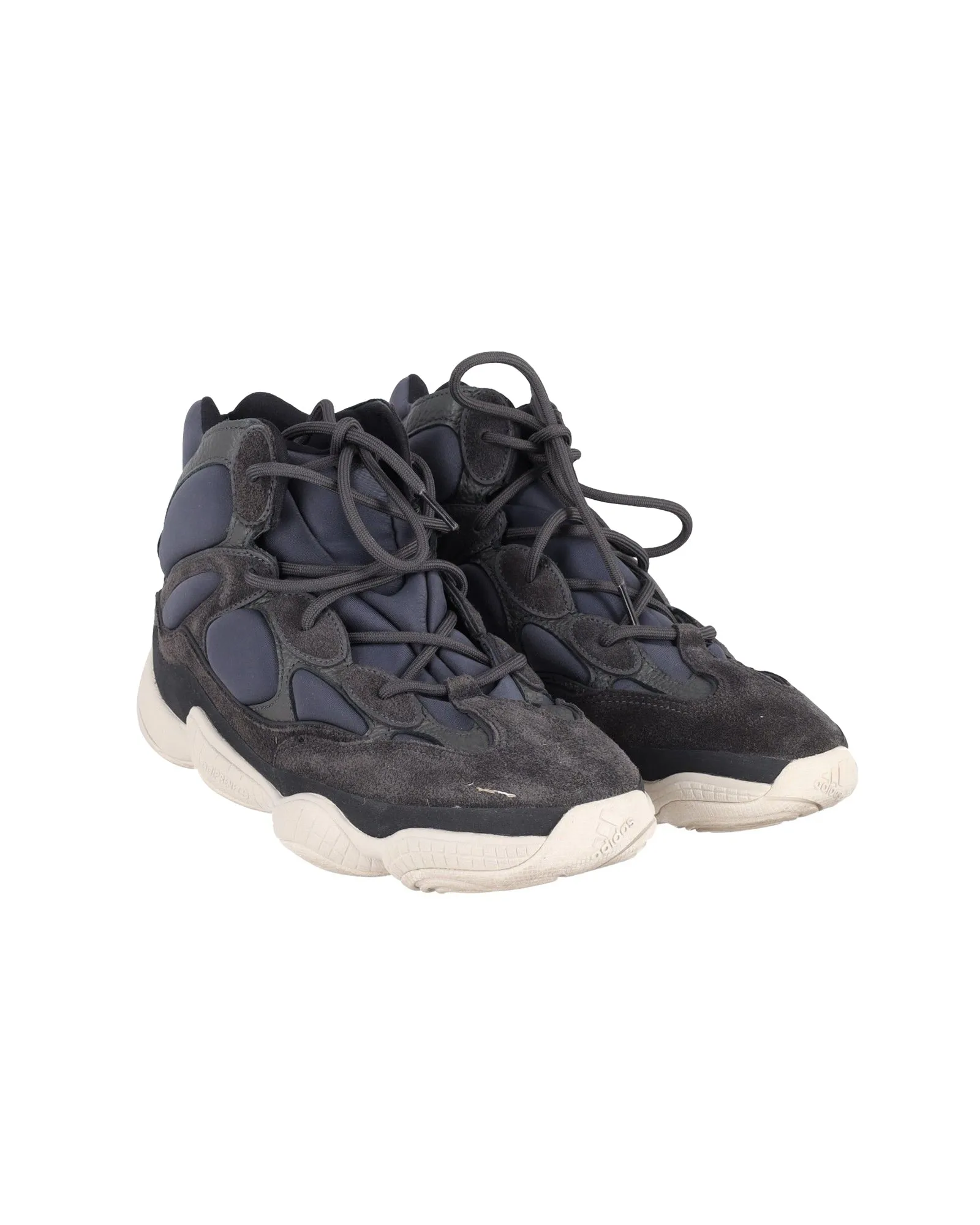 Adidas Yeezy 500 High Slate Sneakers in Navy Blue Synthetic