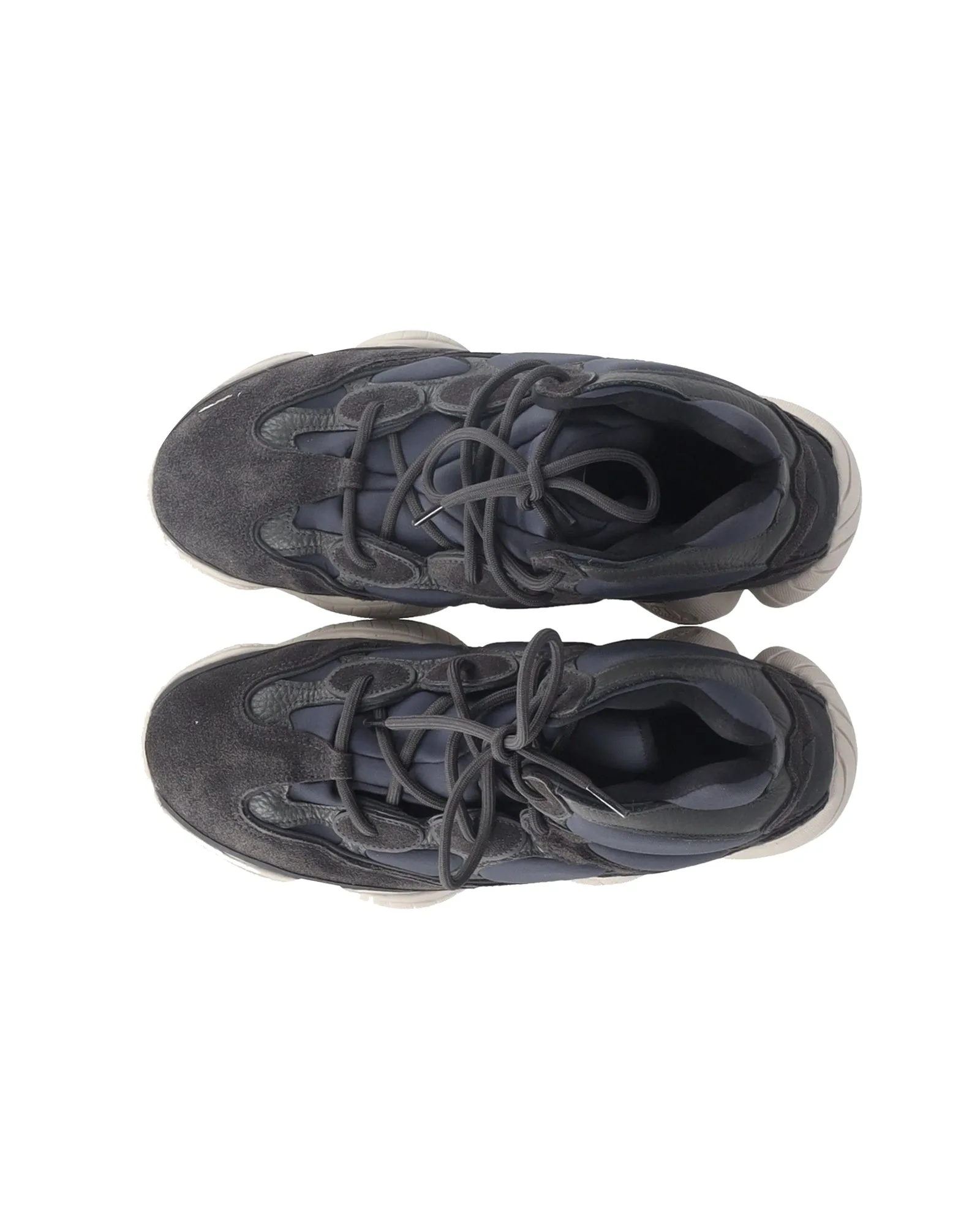 Adidas Yeezy 500 High Slate Sneakers in Navy Blue Synthetic