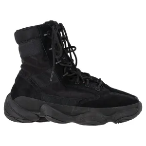 Adidas Yeezy 500 High Tactical Boots in Black Suede