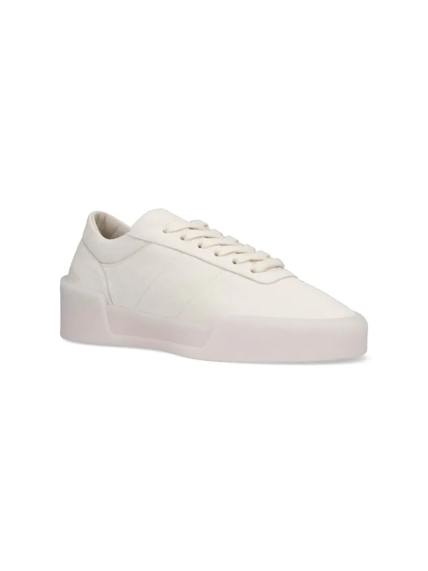 Aerobic" Low-Top Sneakers  White