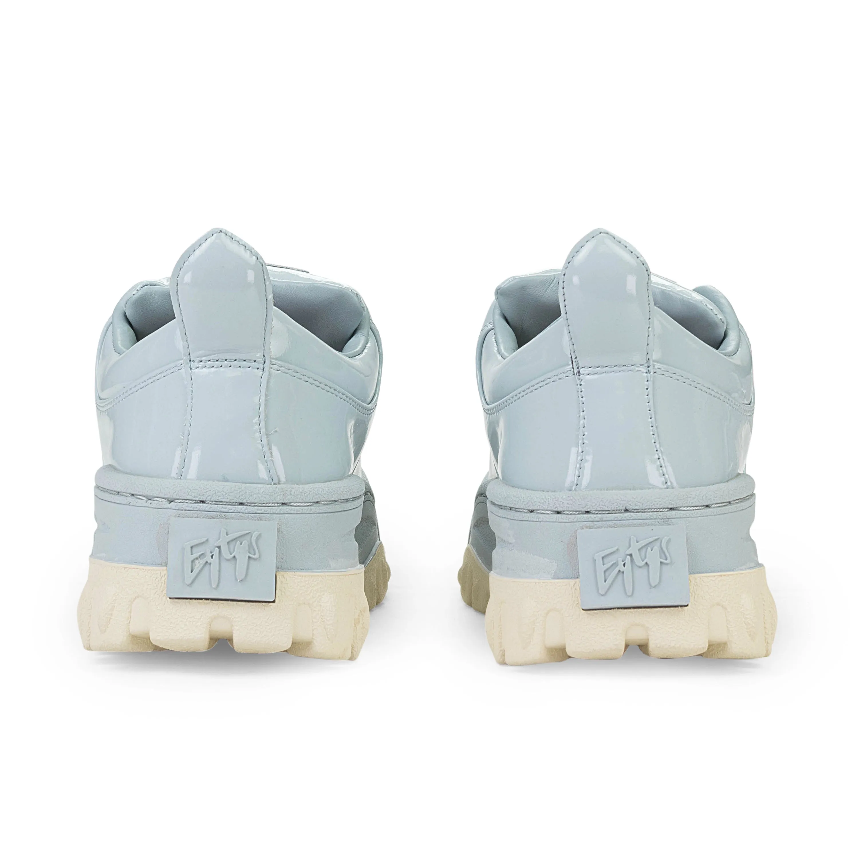 ANGEL PATENT LIGHT BLUE SNEAKERS
