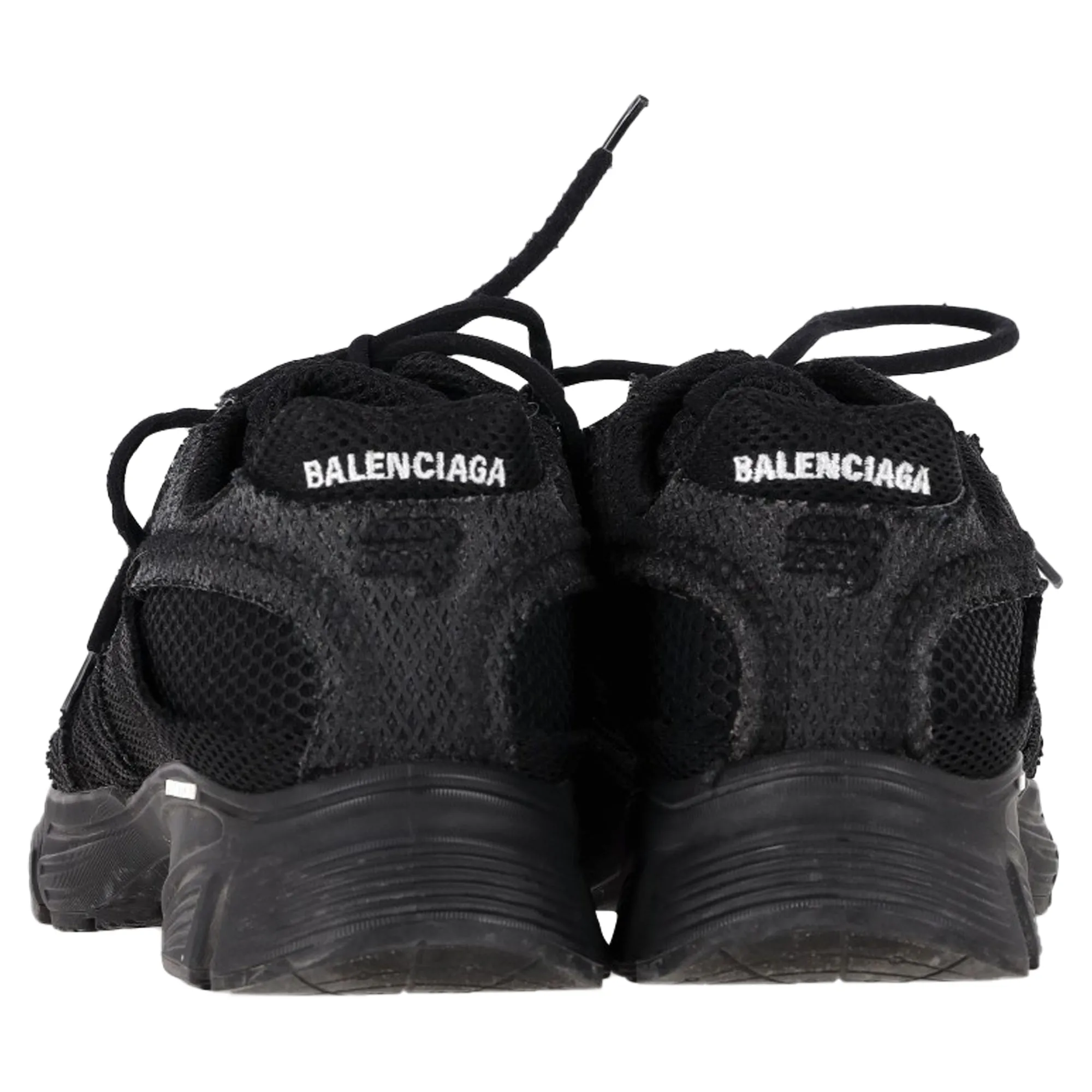 Balenciaga Phantom Low Top Sneakers in Black Polyamide