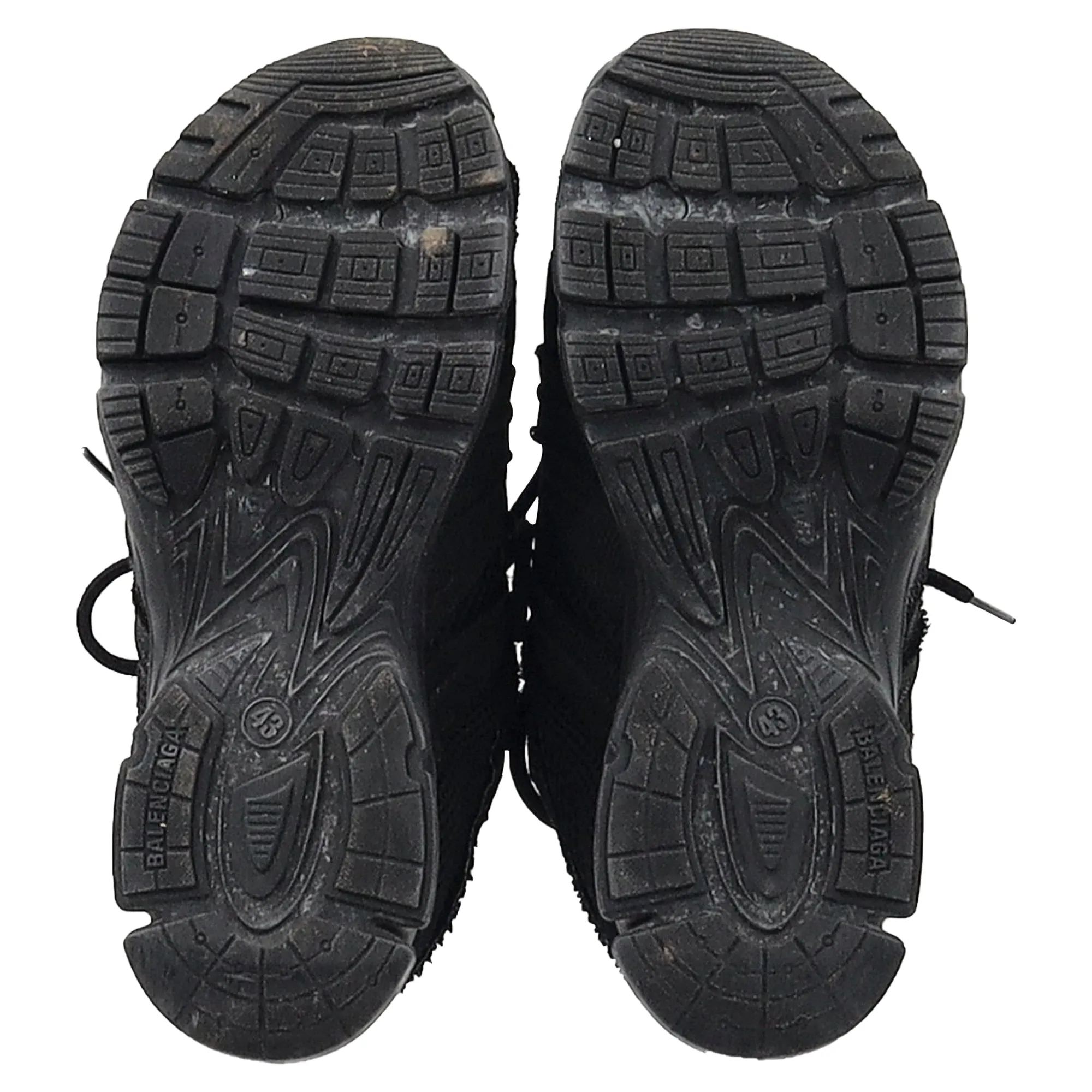 Balenciaga Phantom Low Top Sneakers in Black Polyamide
