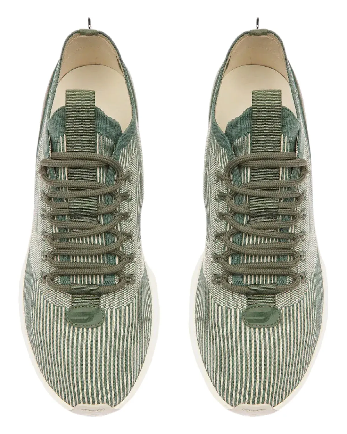 Bally Dean 6302848 Men's White/Sage Fabric & Leather Sneaker