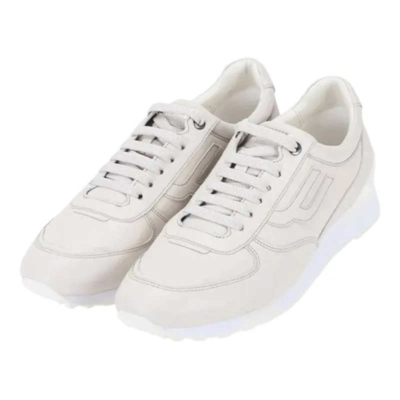 Bally Gismo 6239589 Men's Dusty White Calf Plain Leather Sneakers