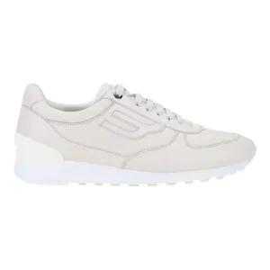 Bally Gismo 6239589 Men's Dusty White Calf Plain Leather Sneakers