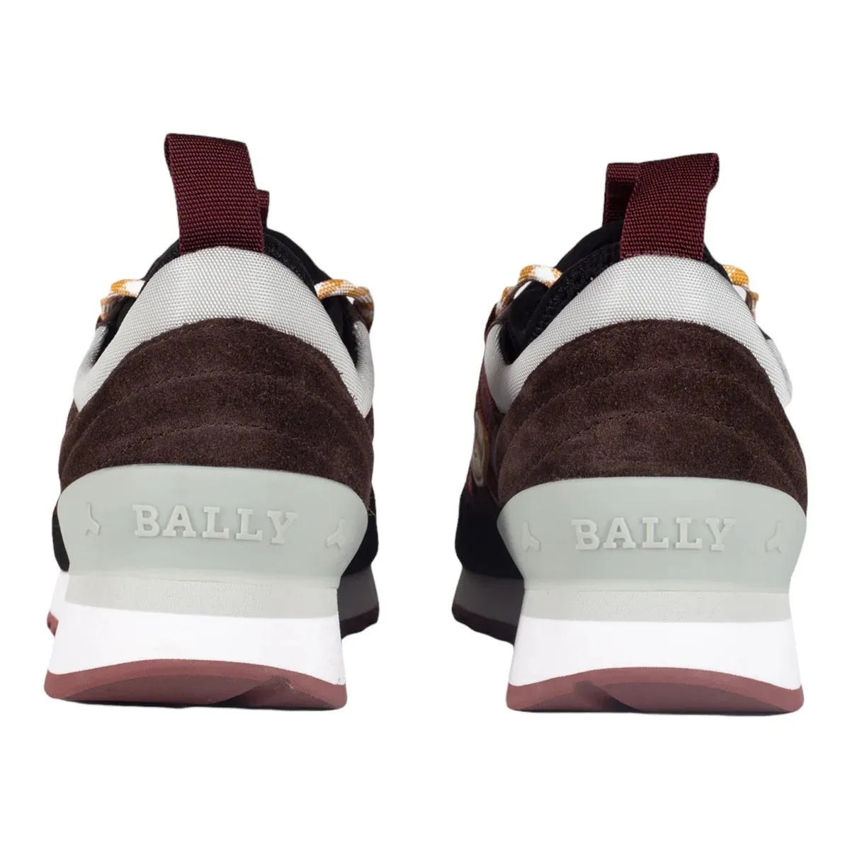 Bally Glick 6300602 Men's Black and Bruno Synthetic Rubber Sneakers