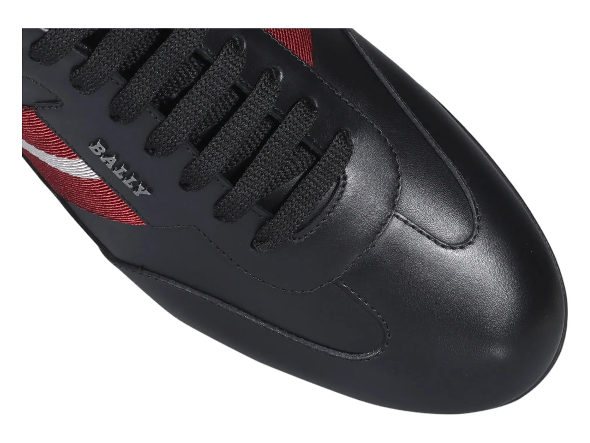 Bally Haldin 6238082 Men's Black Calf Plain Leather Sneakers