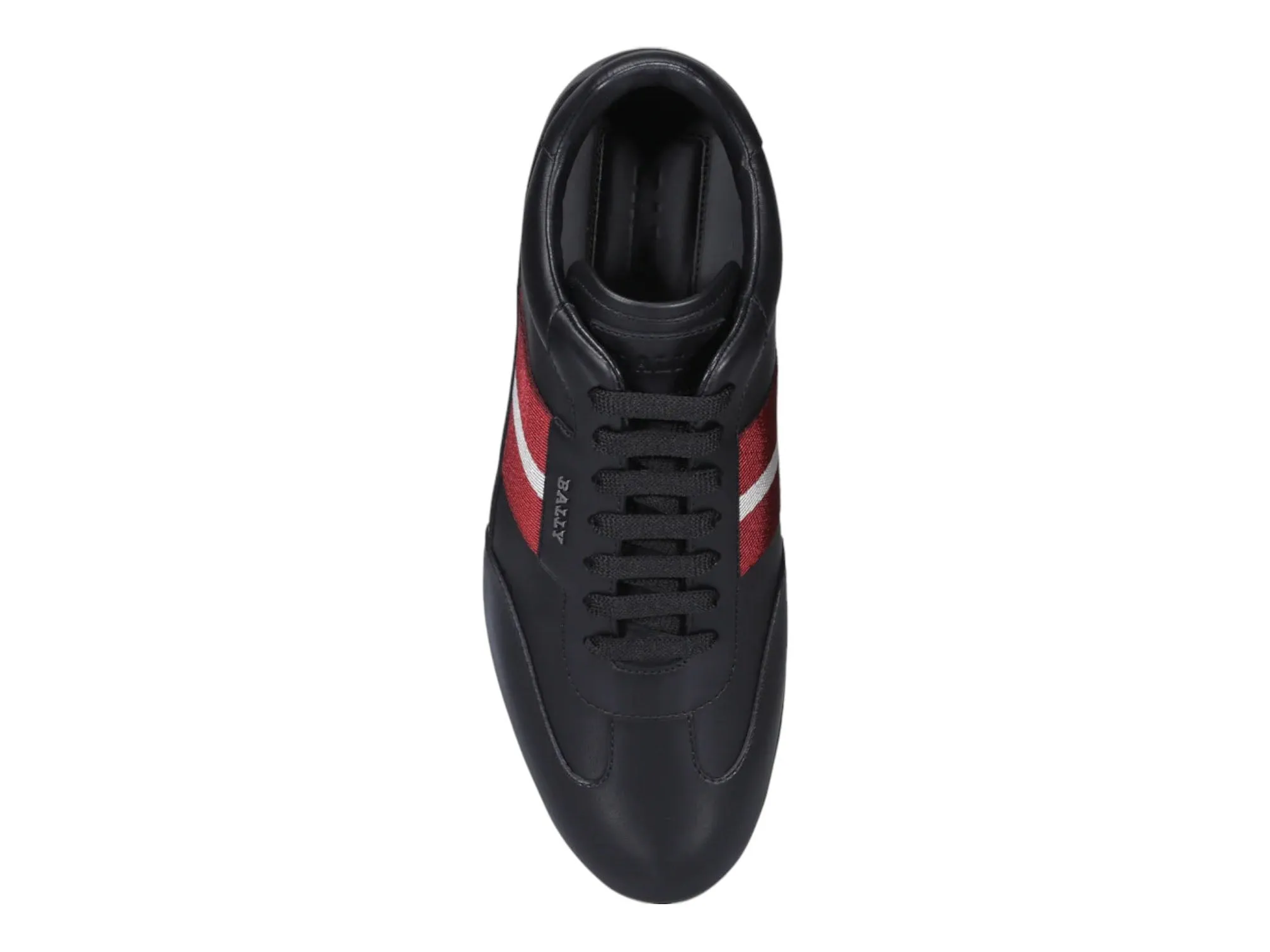 Bally Haldin 6238082 Men's Black Calf Plain Leather Sneakers