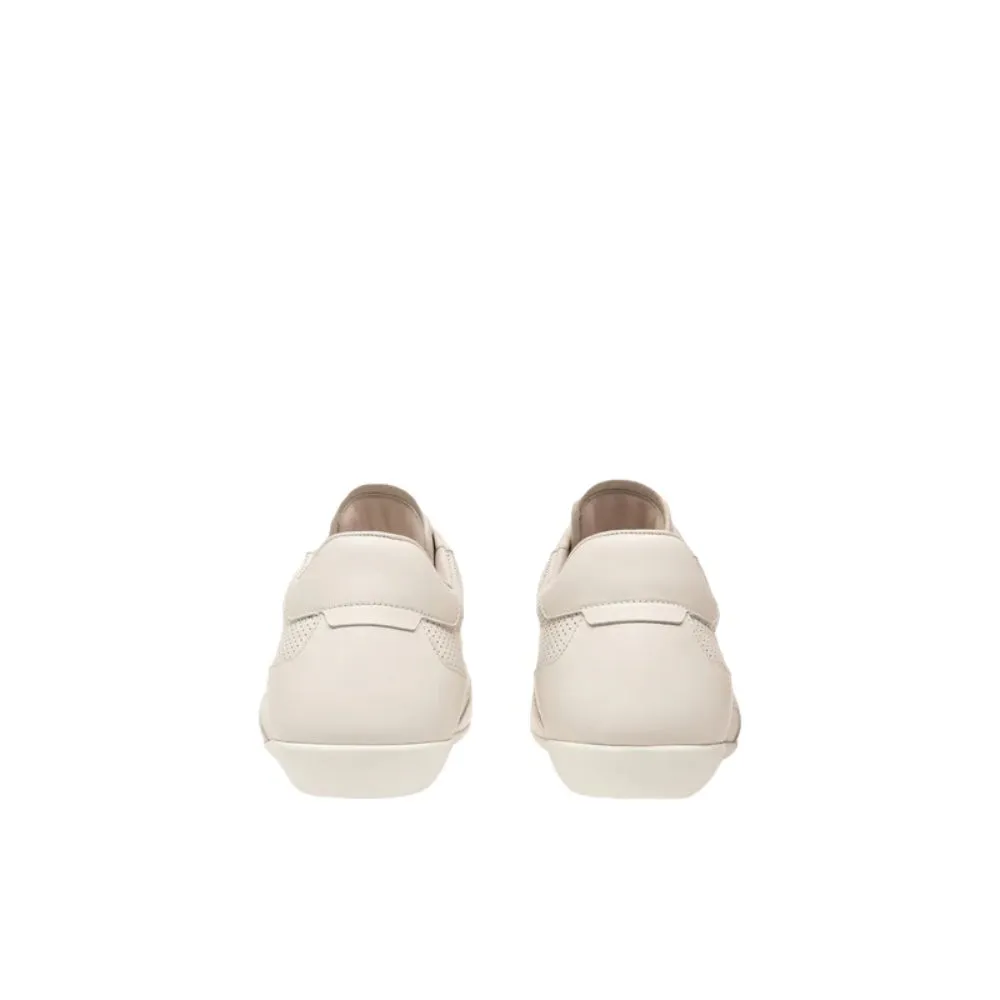 Bally Haldin 6238087 Men's White Calf Perforated Leather Sneakers