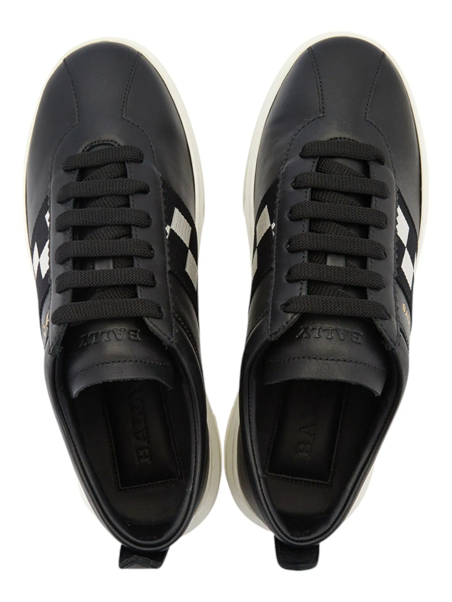Bally Vita Parcours 6239633 Men's Black Calf Plain Leather Sneakers