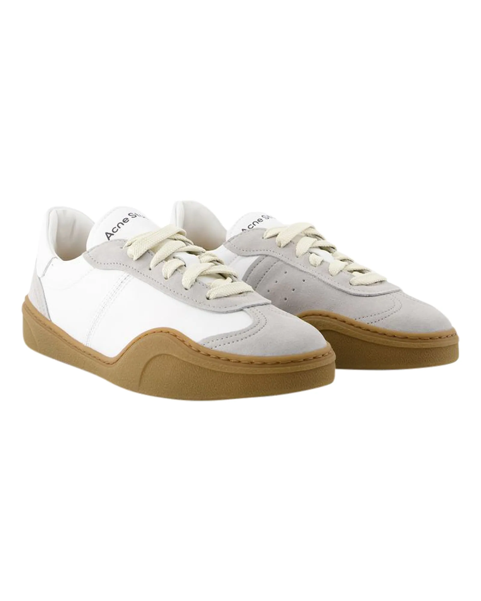 Bars M Sneakers - Acne Studios - Leather - White/Brown