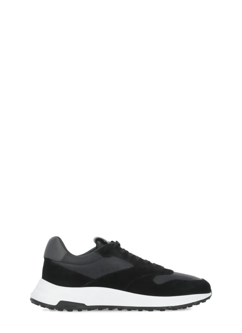 Black Leather Hyperlight Sneakers