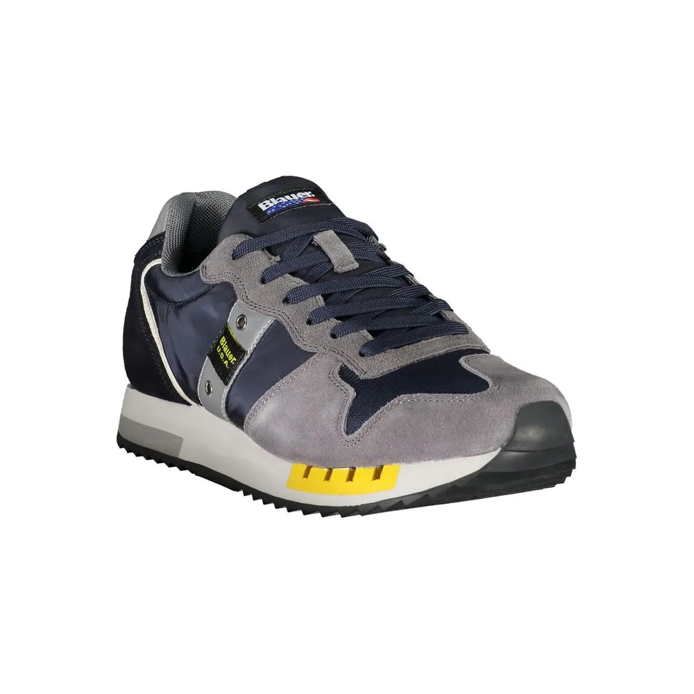 Blauer Elevate Your Step:  Contrast Lace-Up Men's Sneakers