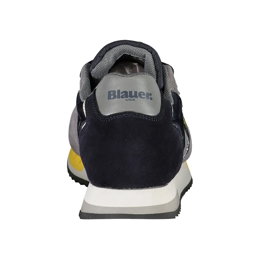 Blauer Elevate Your Step:  Contrast Lace-Up Men's Sneakers