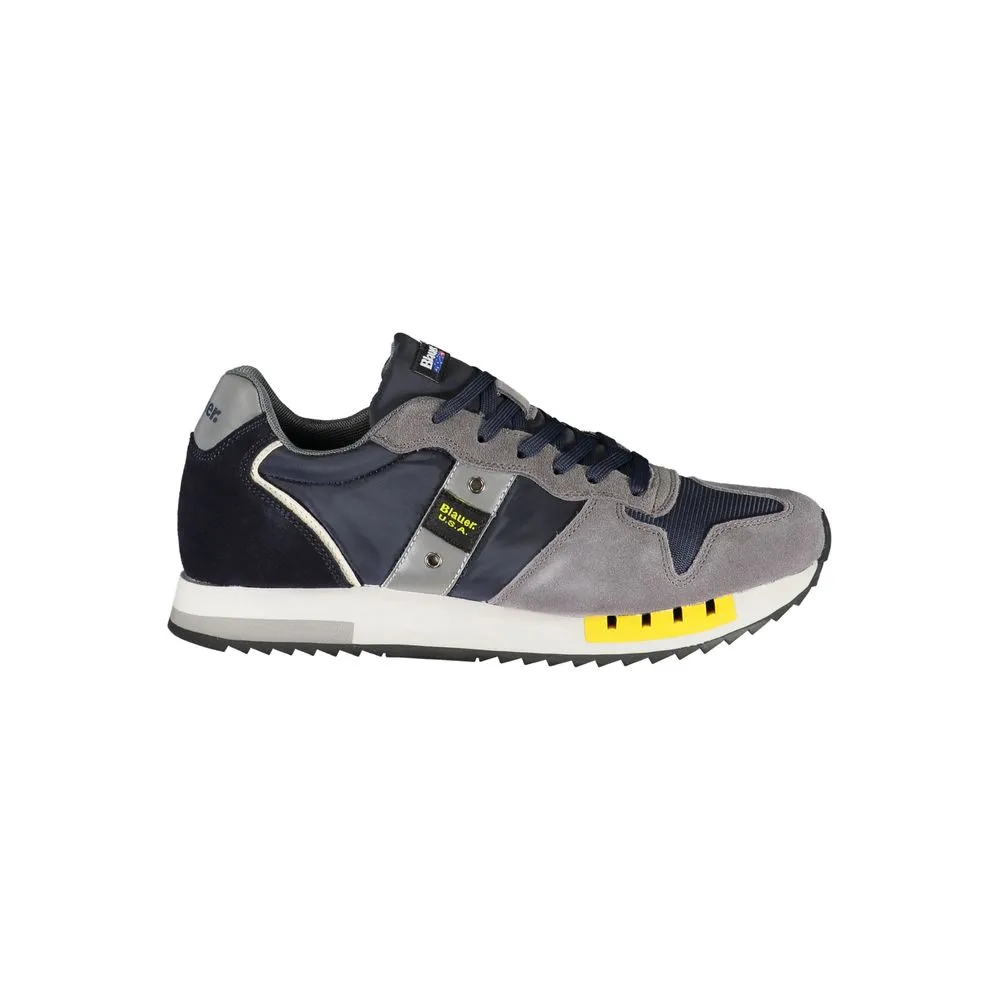 Blauer Elevate Your Step:  Contrast Lace-Up Men's Sneakers