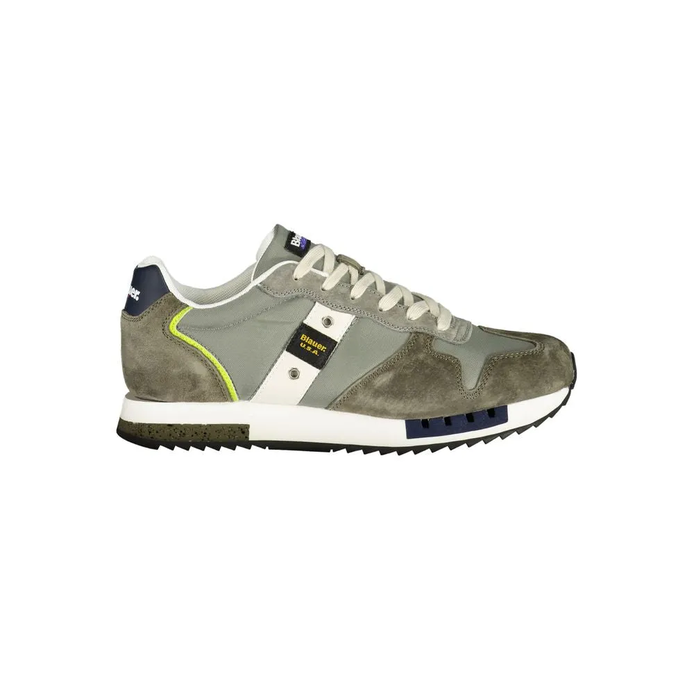 Blauer Polyester Mens Men's Sneaker