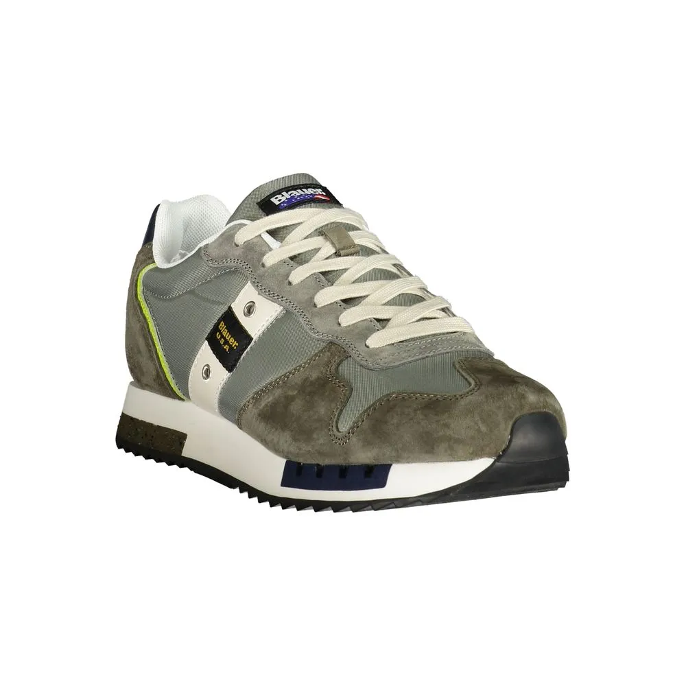 Blauer Polyester Mens Men's Sneaker