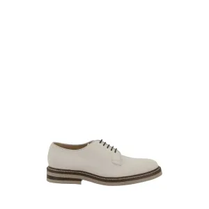 Brunello Cucinelli Suede Derby lace-up Men's Shoes