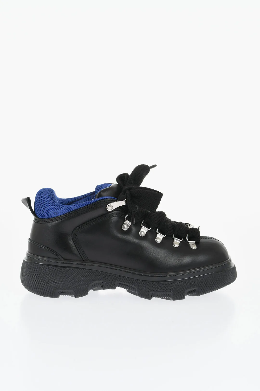 Burberry Leather Solid Color Hiking Booties