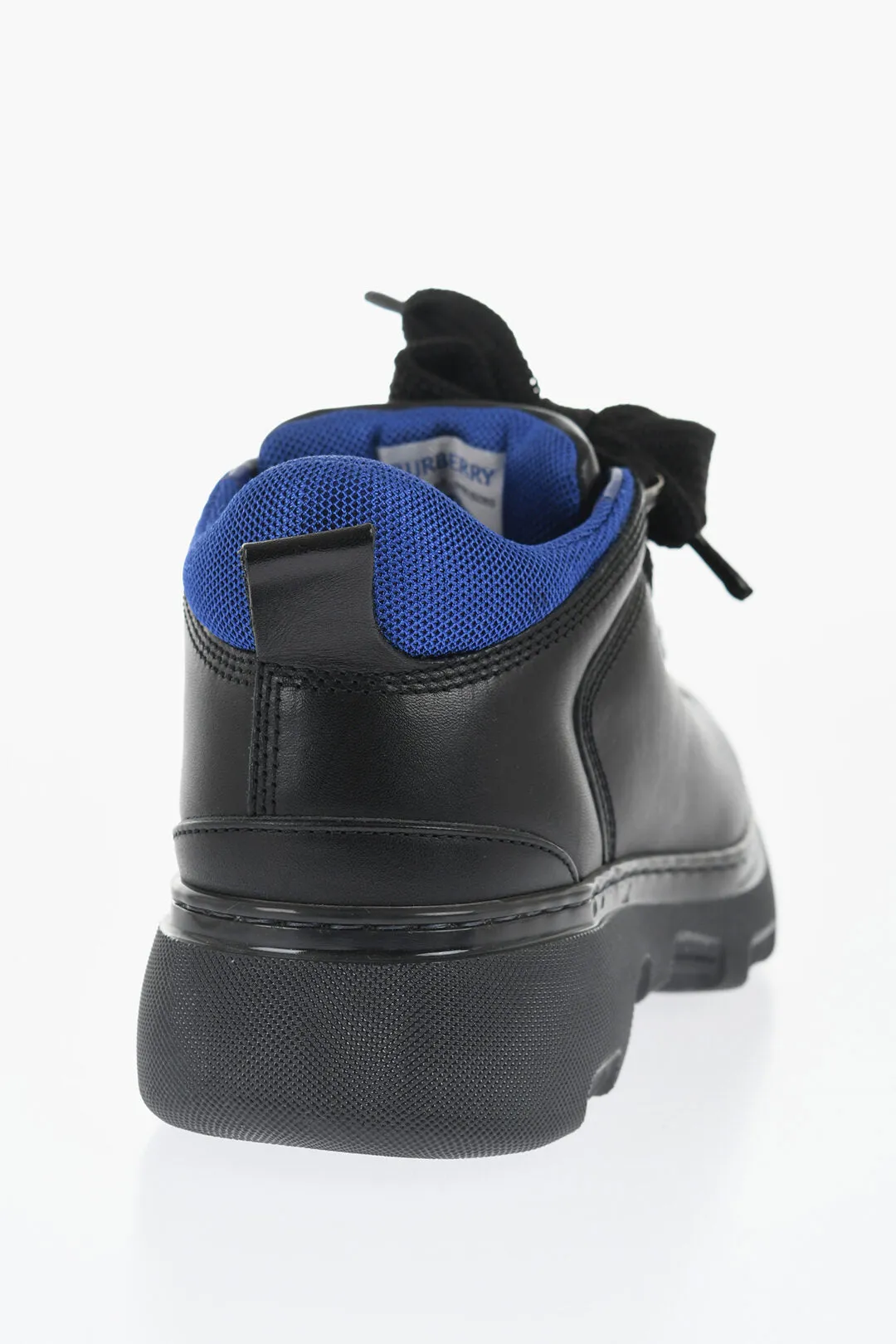 Burberry Leather Solid Color Hiking Booties