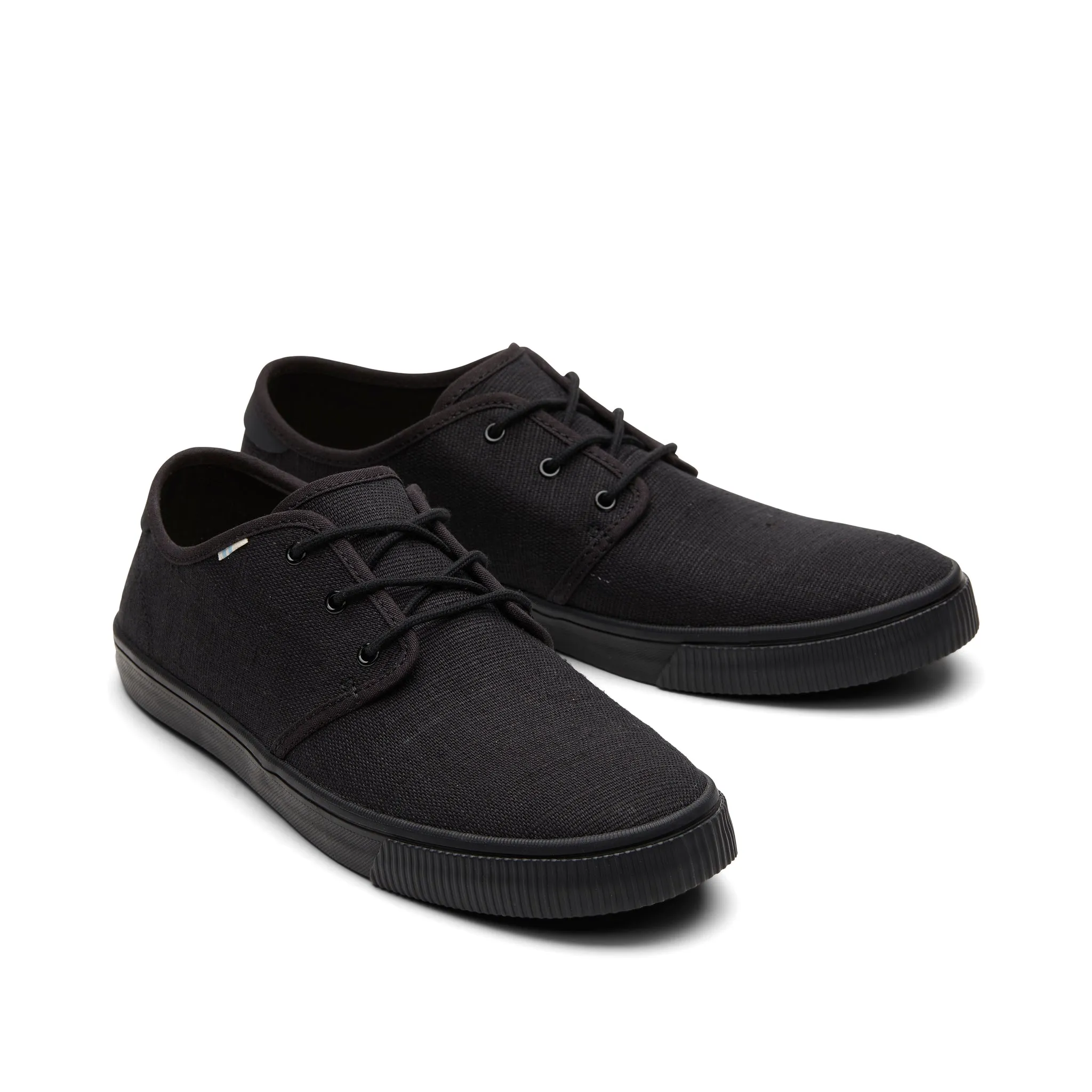 Carlo All Black Heritage Canvas Lace-Up Sneaker