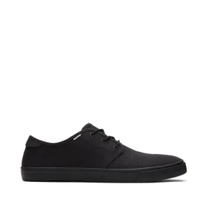 Carlo All Black Heritage Canvas Lace-Up Sneaker