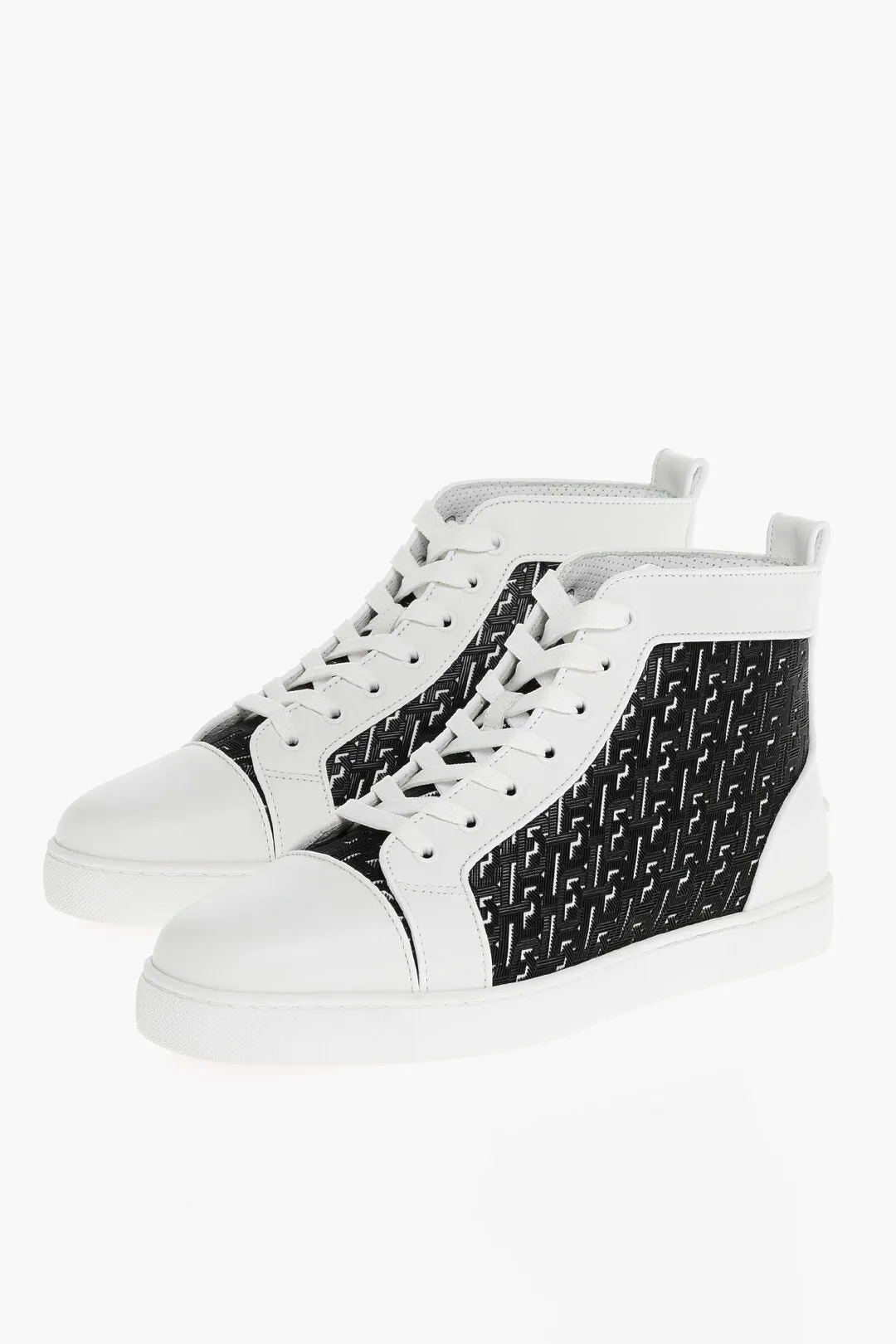 Christian Louboutin Monogram Orlato High-Top Sneakers
