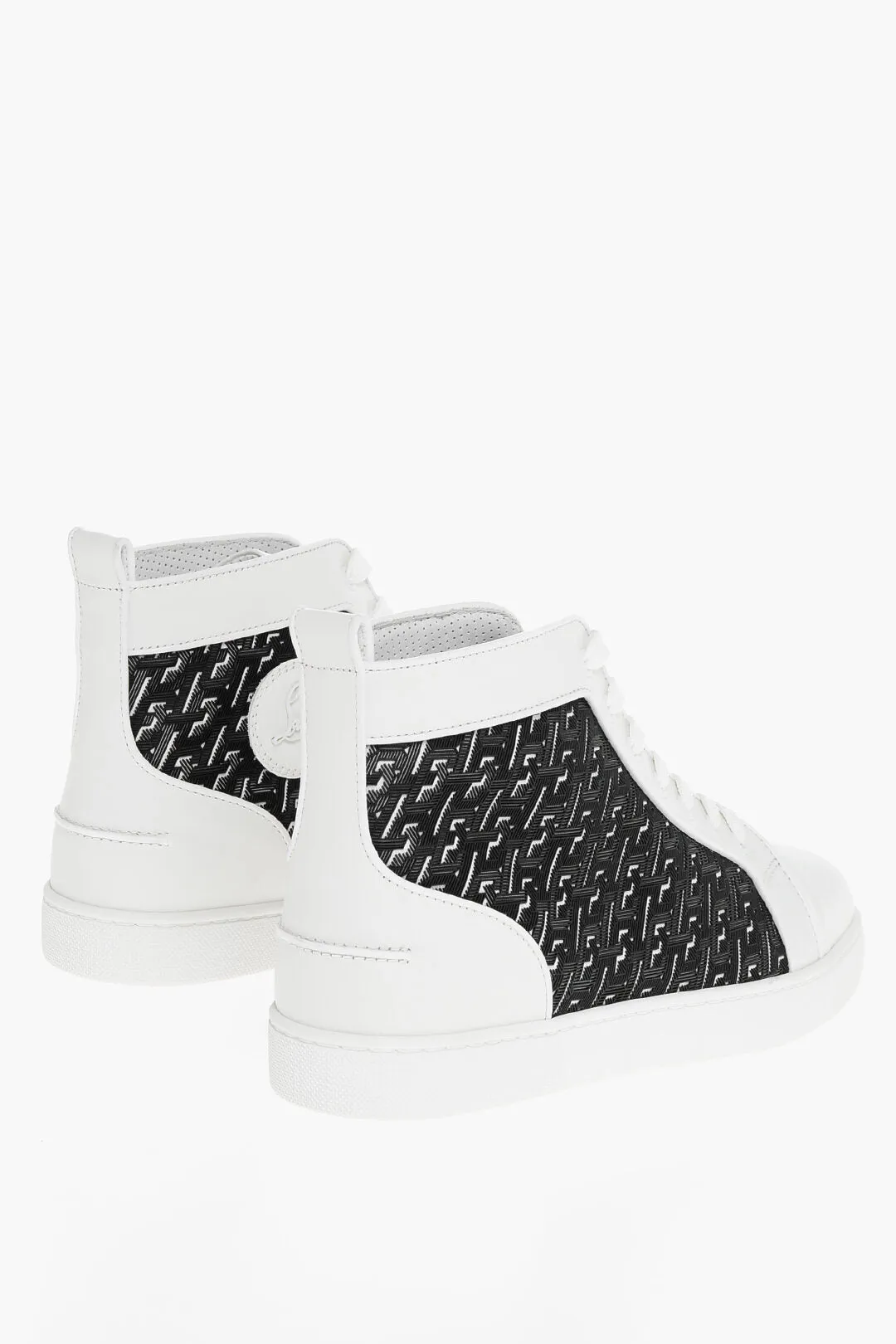 Christian Louboutin Monogram Orlato High-Top Sneakers