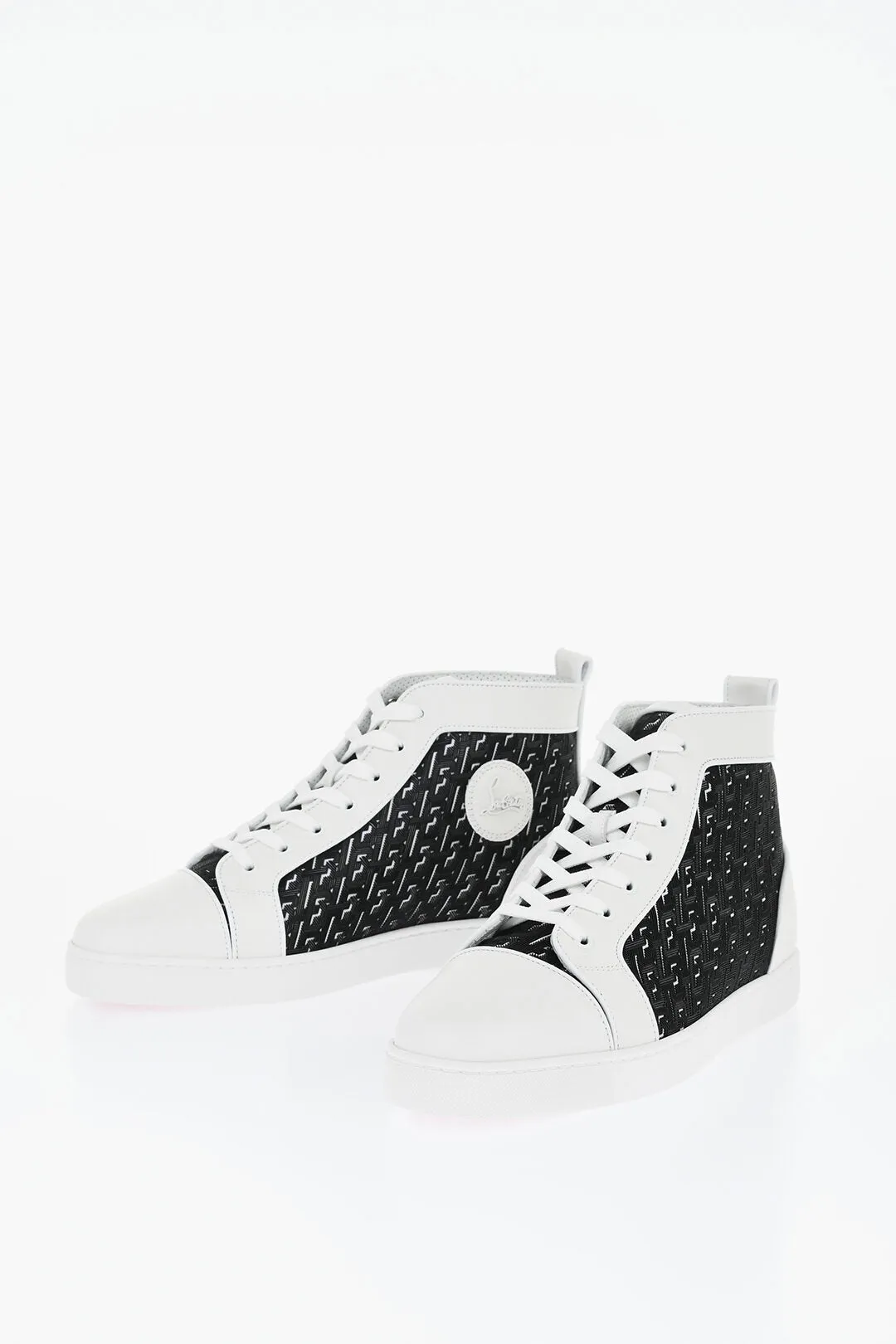 Christian Louboutin Monogram Orlato High-Top Sneakers