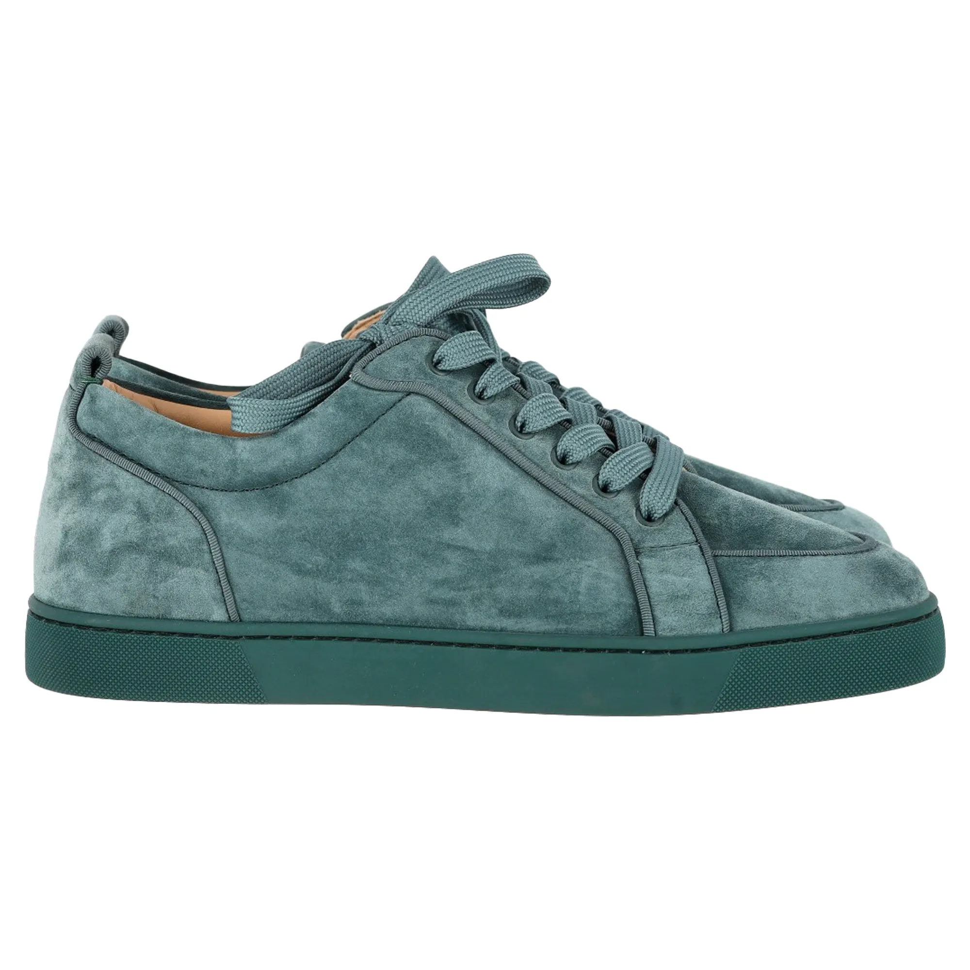 Christian Louboutin Rantulow Orlato Sneakers in Green Suede
