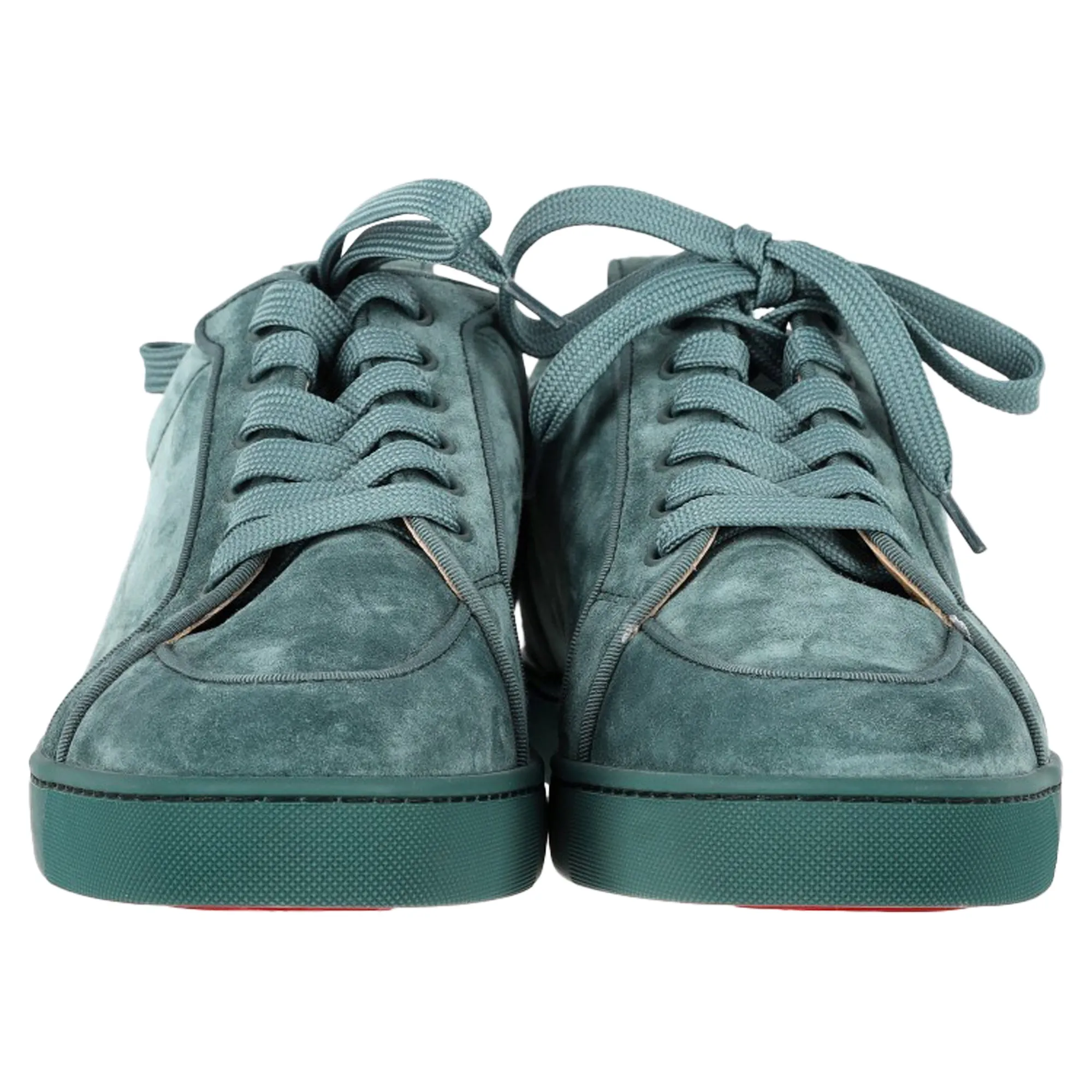 Christian Louboutin Rantulow Orlato Sneakers in Green Suede