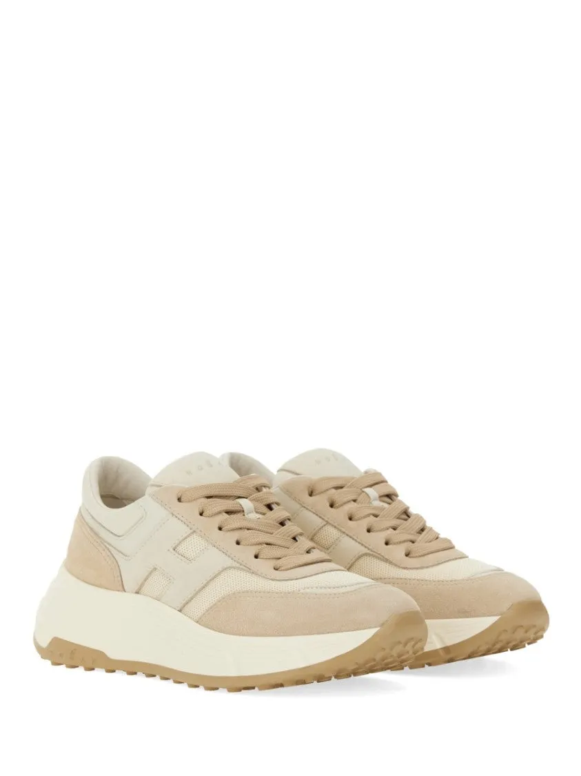 Chunky Sole Leather Sneakers