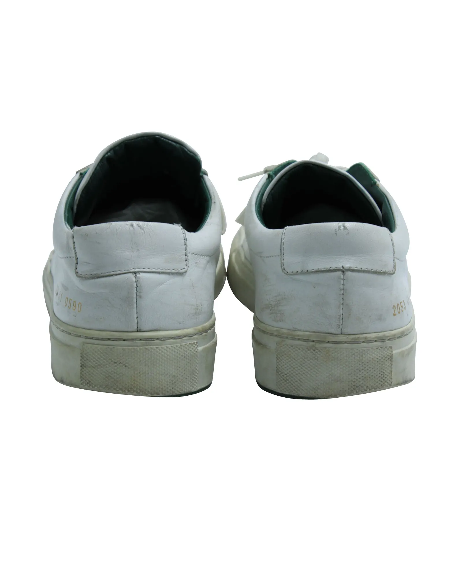 Common Projects Achilles Low Top Sneakers in White Leather