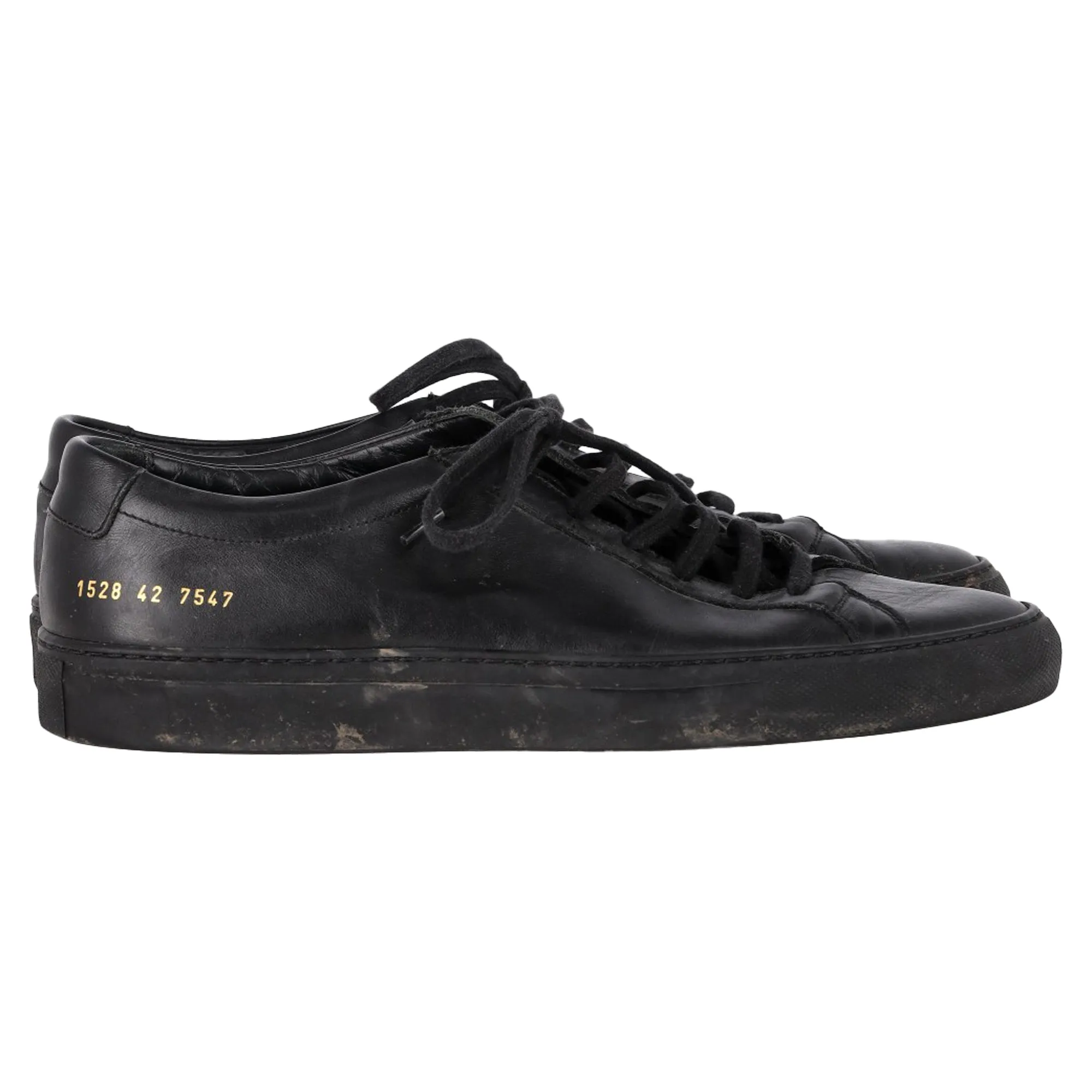 Common Projects Original Achilles Sneakers in Black Leather
