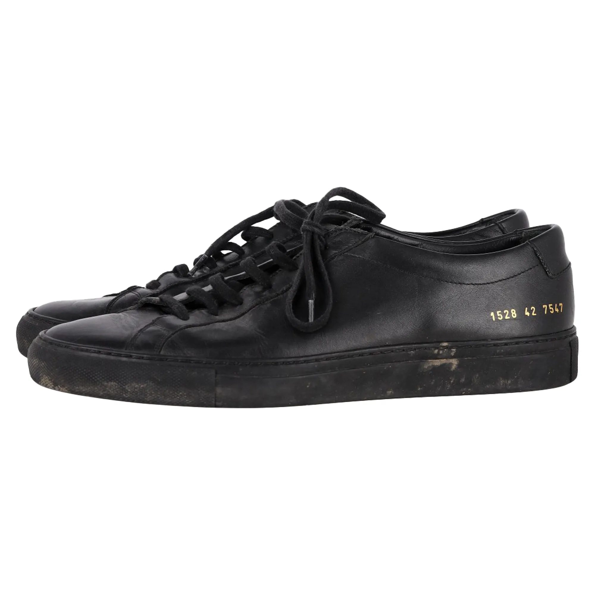 Common Projects Original Achilles Sneakers in Black Leather