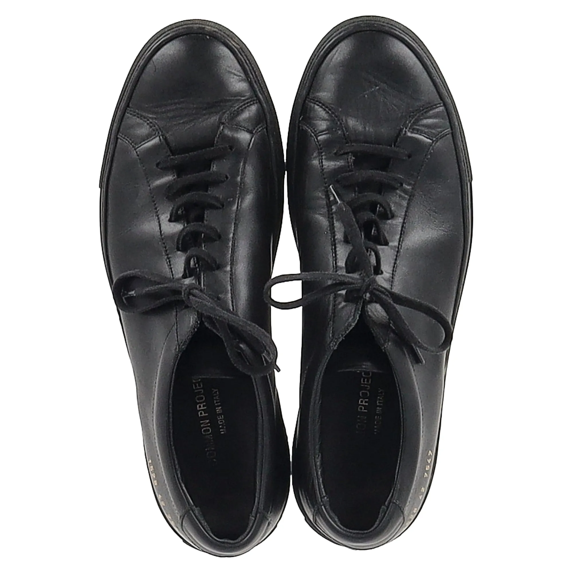 Common Projects Original Achilles Sneakers in Black Leather