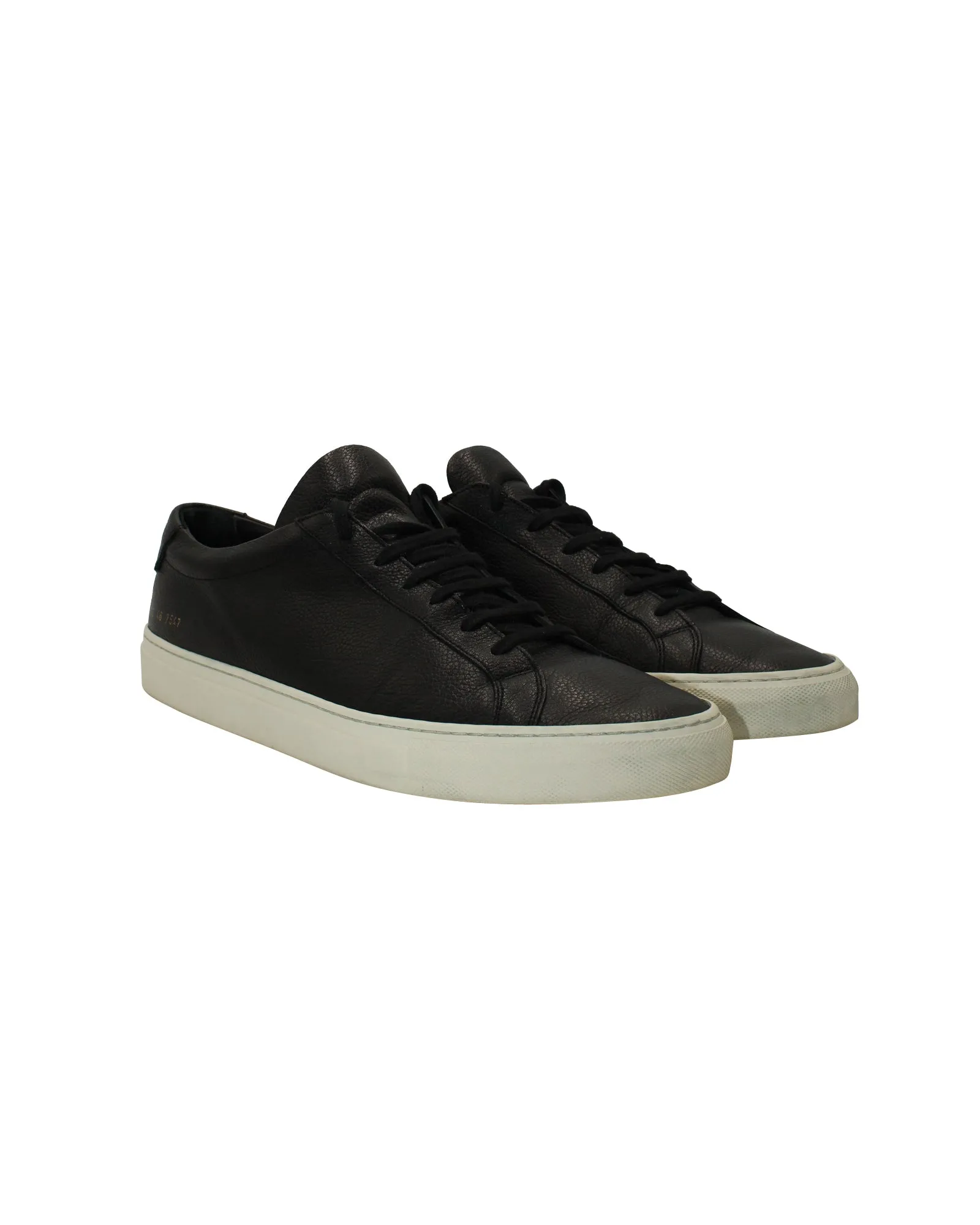 Common Projects Original Achilles Sneakers in Black Leather