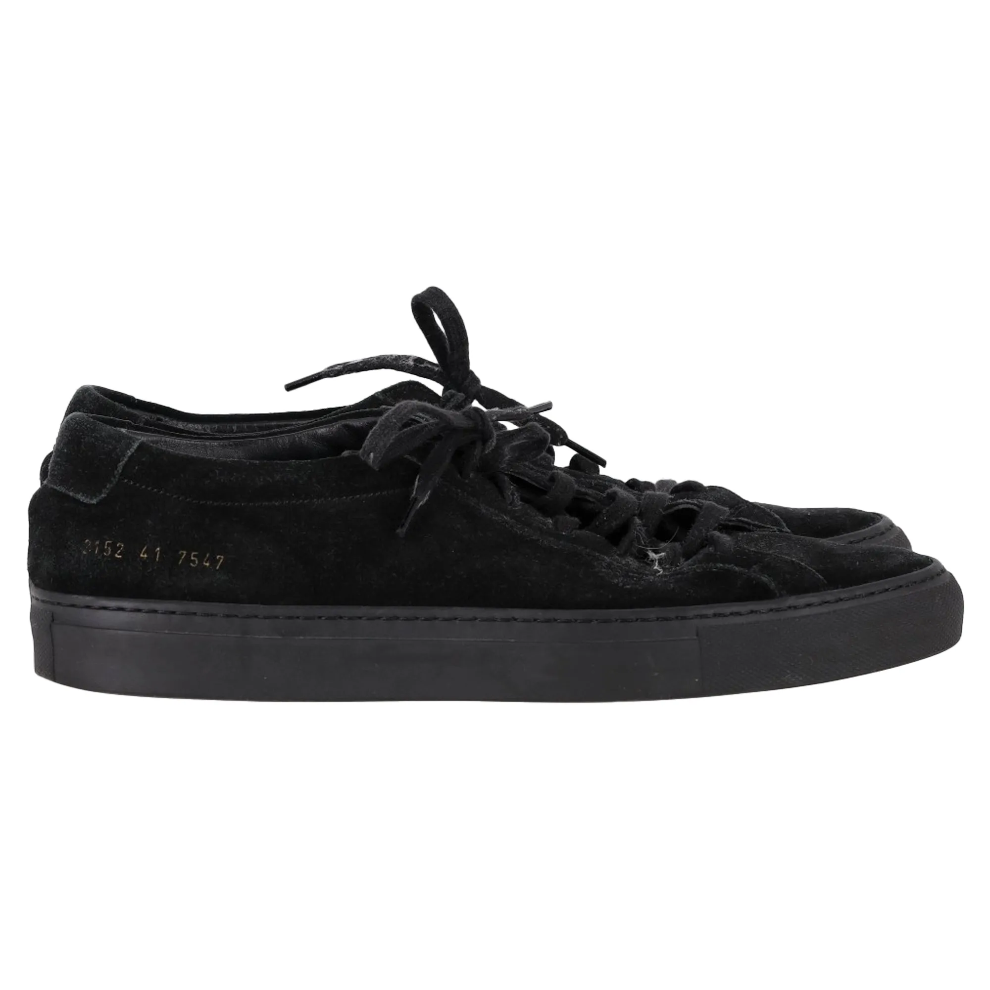 Common Projects Original Achilles Sneakers in Black Suede