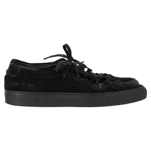 Common Projects Original Achilles Sneakers in Black Suede