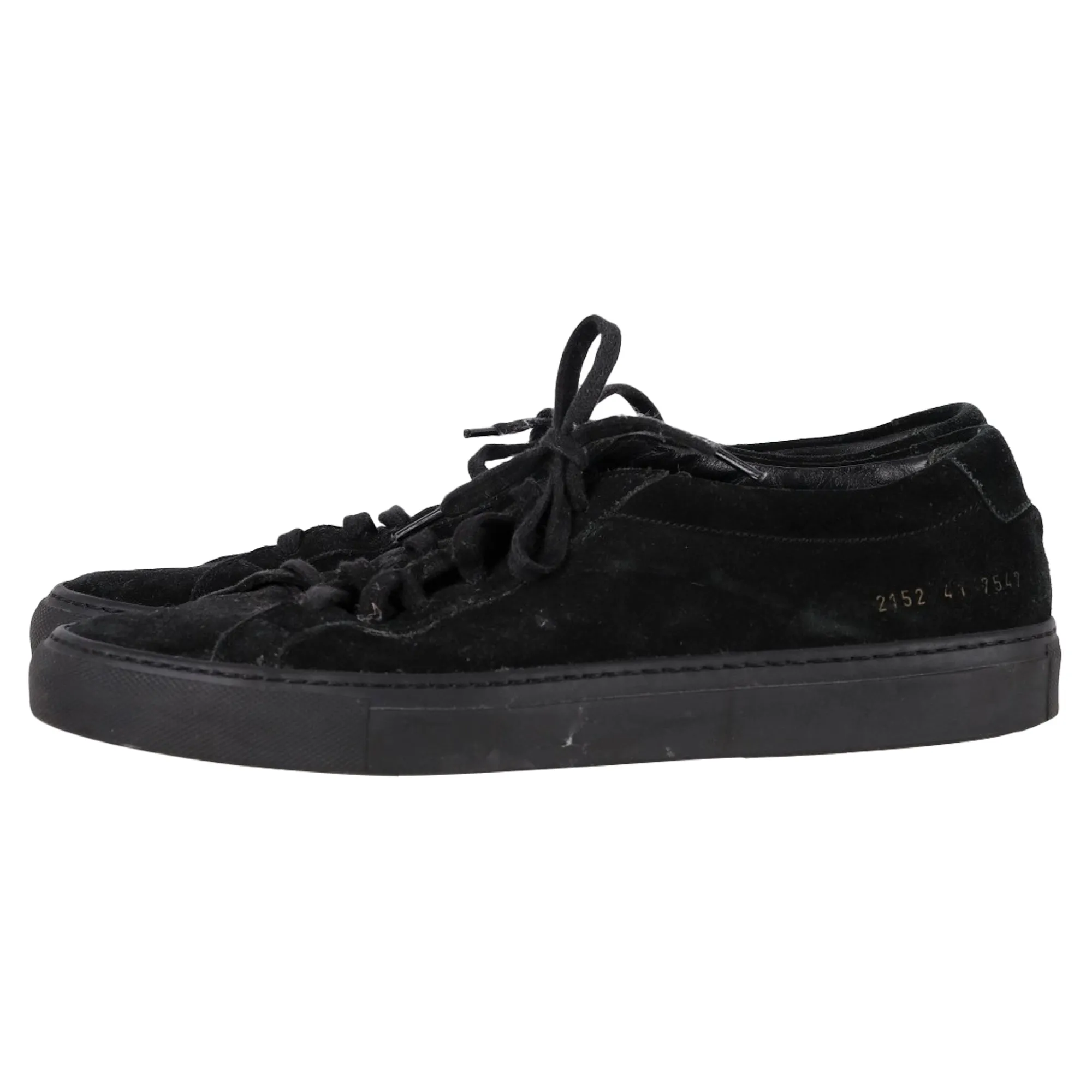 Common Projects Original Achilles Sneakers in Black Suede